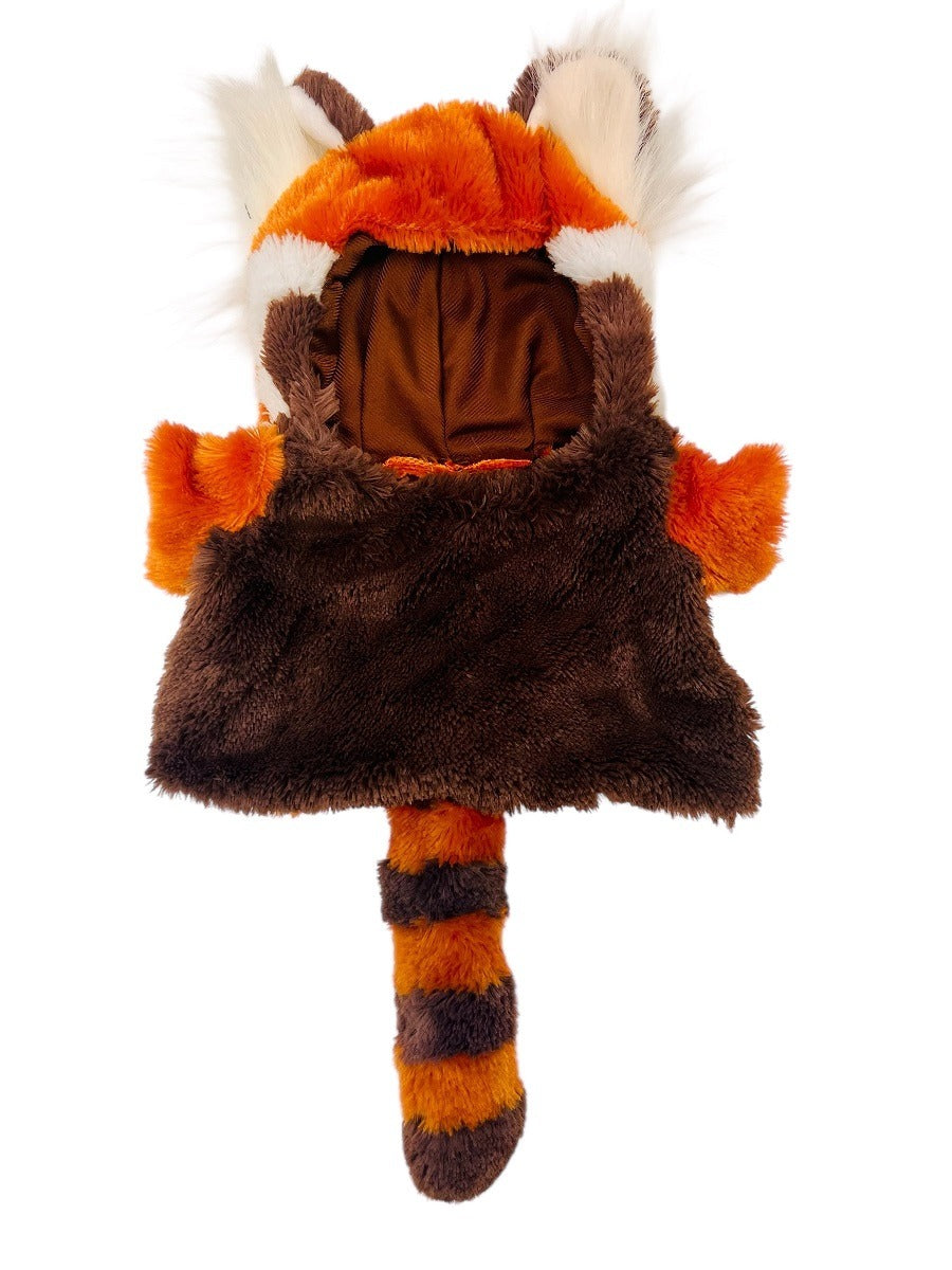 red panda dress up Kids Child Cozy Red Panda Costume L Black/Brown FUN Costumes