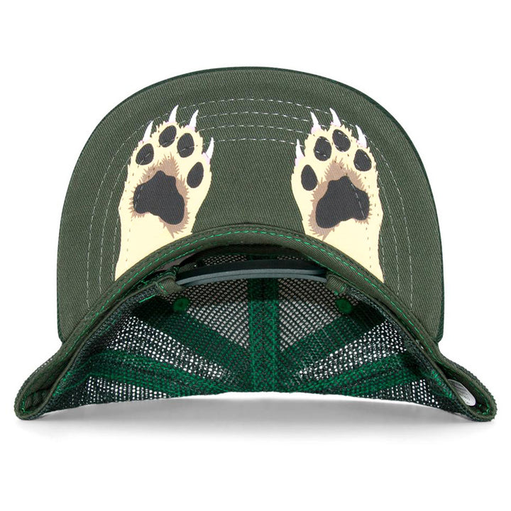 The Kids Lion Flat Brim Hat is shown from underneath, featuring a unique brim design and mesh material at the back—perfect for adding quirky style to your child's look.