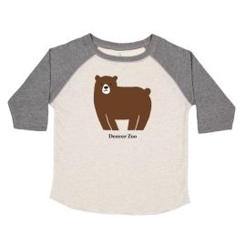Brown Bear Toddler Raglan T-Shirt