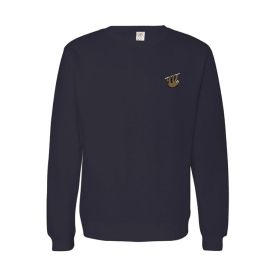 Embroidered Sloth Crew Sweatshirt